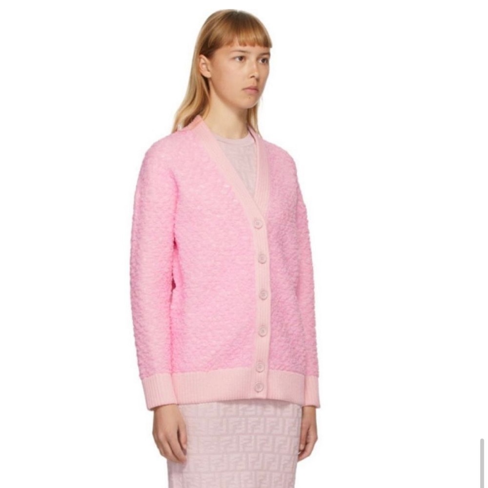 Fendi Cardigan Pink Sweater